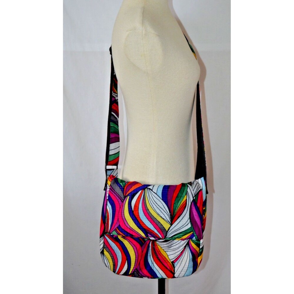 Paperchase  Full Size Shoulder Crossbody Bag Funk Psychedelic Multicolor Art